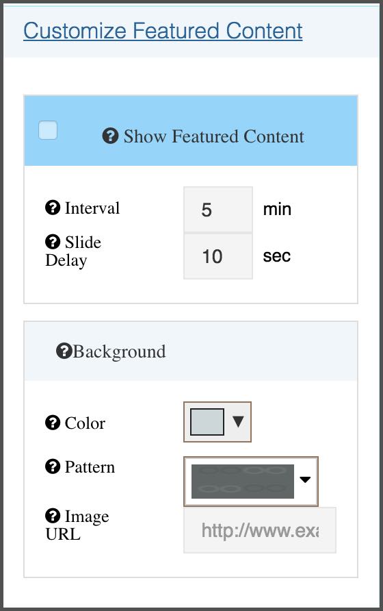 Spotlyte Featured Content Display Configuration